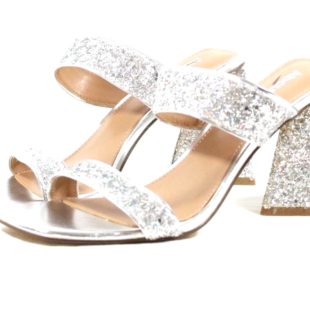 Holiday glamour-  2 pairs $75 Brand new Vince Camutoe  block heel magic sandals